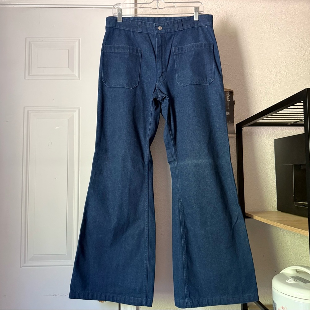 SEAFARER vintage men’s 70’s 60’s cotton bootcut flare wide leg pants jeans